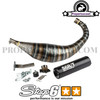 Exhaust Stage6 R/T 80cc - 90cc CNC for Derbi (Black)