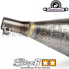 Exhaust Stage6 R/T 80cc - 90cc CNC for Derbi (Black)