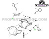Bolt Indicator Light Bracket for Yamaha Bws/Zuma 2002-2011