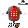 Tail Light Black Line LED with Indicators for Aprilia SR50 (Engine Piaggio)
