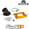 Intake Manifold Stage6 360° Minarelli AM6 & Derbi for Carburetors CP Evolution (28mm)