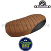 Seat Cover Slickrock Brown Tuck and Roll Padded for Yamaha Bws'r/Zuma 1988-2002