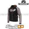 Motorcycle Hoodie Stage6 Grey