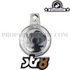 Tax Disc Holder Round Plastic Chrome