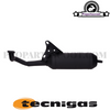 Exhaust System Tecnigas Silent Pro Black for PGO & Genuine 50cc 2T