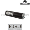 Exhaust SCR Corse SM Chrome 50cc / 70cc Derbi Senda (Low Mount)