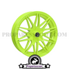 Piaggio Zip Rim and Oversized Brake Disc Kit, Fluorescent Yellow (12" - 11")