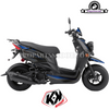 Decal Kit Kutvek Black/Blue for Yamaha Zuma 50F 2012+