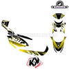 Decal Kit Mission Kutvek Black/Yellow for Yamaha Zuma 50F 2012+