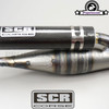 Exhaust SCR Corse HandMade 50cc (Carbon & Aluminium Black) for Minarelli Horizontal