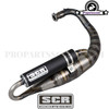 Exhaust SCR Corse HandMade 70cc (Aluminium Black & Carbon) for Minarelli Vertical