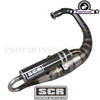 Exhaust SCR Corse HandMade 70cc (Aluminium Black & Carbon) for Minarelli Vertical