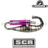 Exhaust SCR Corse HandMade 70cc (Aluminium Black & Carbon) for Minarelli Vertical