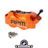 Kit Brake Caliper RPM CNC - Machined-4-Piston + Disc Brake 220mm and Brake Caliper Adaptor