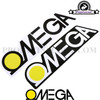 Sticker Omega Black & White (130x32mm)