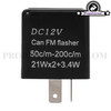 Turn Signal Flasher Relay Speed Adjustable Indicator - (2-Pin)