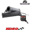 Heated Grips Kit Koso Black for scooters, motorcycles 130mm
