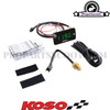 Koso Super Slim Digital Touch-Screen Volt & Temperature Meter (Blue Or Red Or Green)