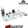 Exhaust System in carbon fiber Most 100cc 4Run for Minarelli Horizontal