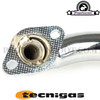 Exhaust System Tecnigas Q-TRE Chrome for Minarelli Vertical