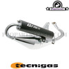 Exhaust System Tecnigas Q-Tre Chrome for Piaggio 50cc 2T