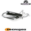 Exhaust System Tecnigas Q-TRE Chrome for Minarelli Horizontal