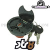 STR8 Fuel Tank Cap Carbon for Yamaha Aerox 50cc 2T