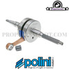 Crankshaft Polini Evolution 12mm, 80mm Conrod for Minarelli Horizontal