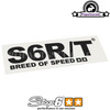 Sticker Stage6 R/T Breed Of Speed Black (140x48mm)