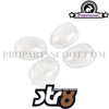Indicator Lens Front / Rear White for Yamaha Booster 2004+ 2T (4PCS)