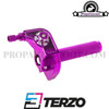 Throttle Grip Terzo Hi-Speed Aluminum CNC Purple (22mm)