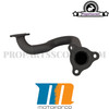 Exhaust Head Pipe Derestricted Black for CPI 50cc 2T