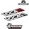 Heat-Resistant Sticker Voca New Logo Chromed (11x4cm)