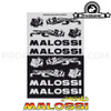Stickers Sheet Malossi Black and Silver (11,5x16,8cm)