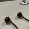 Indicator Round led Rear Side - Bullet Marker - Amber Yellow (x2)