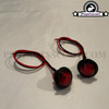 Indicator Round led Rear Side - Bullet Marker - Amber Red (x2)