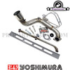 Yoshimura Builder Series Tri-Oval Dual Tip Muffler Kit for Honda GY6