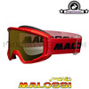 Malossi Mask with Red Mirrored Lens