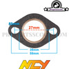 Exhaust Gasket NCY for GY6, 139QMB (Steel & Fiber) (27mm)