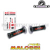 2 Black Grips Handle Ø30mm with Malossi Tribal, Model Without Side Fastening