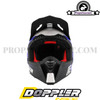 Doppler Cross Helmet Z701 Blue, Black Matte