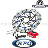 Front Brake Kit Oversized 280mm for Yamaha Aerox & Yamaha Bws'r/Zuma (Red)