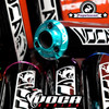 Silencer Voca Aluminum - Black CNC Colour End Caps 50cc/70cc/80cc/90cc
