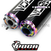 Silencer Voca Aluminum - Black CNC Colour End Caps 50cc/70cc/80cc/90cc