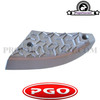 Foot Plate Front, Right Silver, Original for PGO T-Rex 50cc 2T