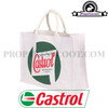 Carrying Bag Castrol, Classic - Jute, White, Short Handles