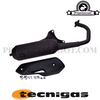 Tecnigas Silent Pro Black Shield Original type Exhaust for Piaggio 50cc 2T