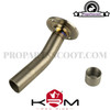 Exhaust KRM Titanium / Blue 100cc - 115cc for Derbi
