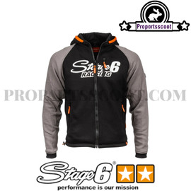 Motorcycle Hoodie Stage6 Grey