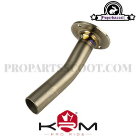 KRM Elbow Leak Tube 19mm x 22mm Titanium for Derbi